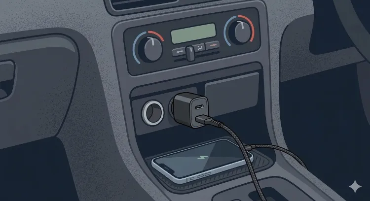 シガーソケットのUSB増設アダプター