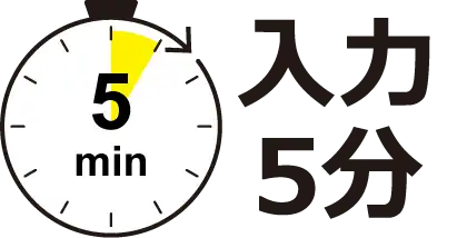 入力5分