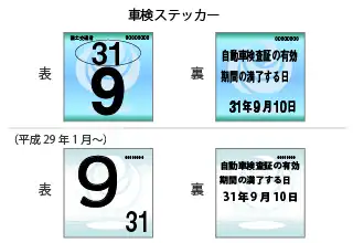 検査標章と呼ばれるこのステッカー 